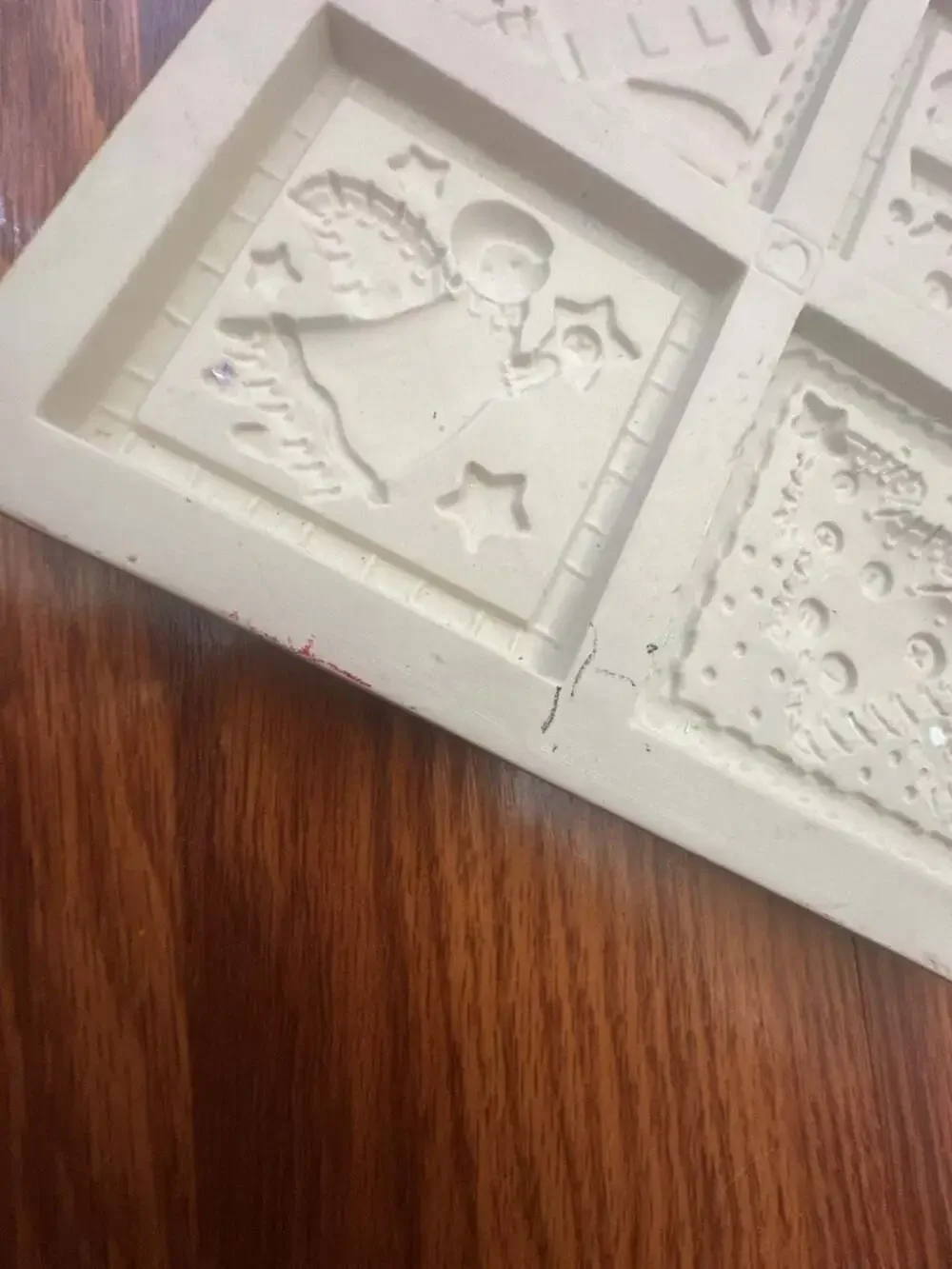 Better Homes & Gardens Holiday Stoneware Christmas Cookie Mold Tray